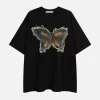 Aelfric Eden Applique Embroidery Butterfly Tee