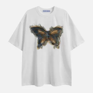 Aelfric Eden Applique Embroidery Butterfly Tee