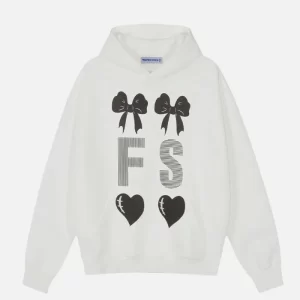 Aelfric Eden Bow Heart Print Hoodie