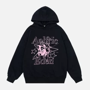 New Aelfric Eden Human-Face Print Hoodie